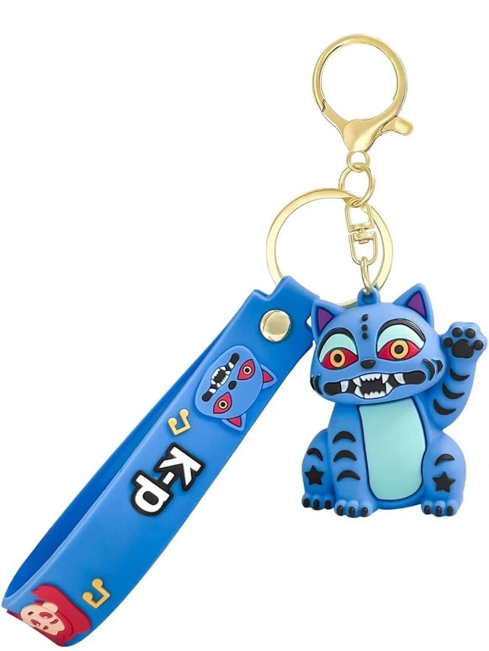 Demon Movie Hunters Cute Keychains, Mini Doll Figurine Collectibles Fun Keyring